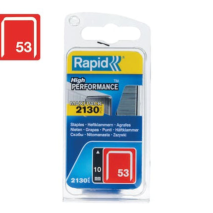 rapid finewire staples galvanised 53 10 pack of 2130