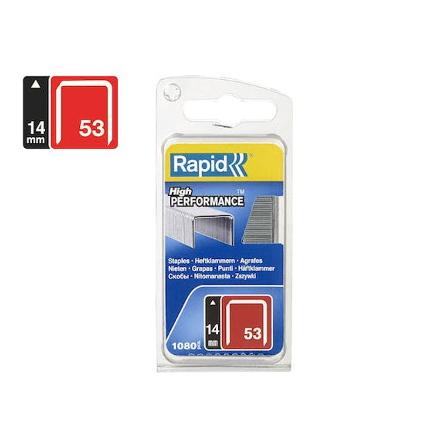 rapid finewire mini staples galvanised 53 14 pack of 1080