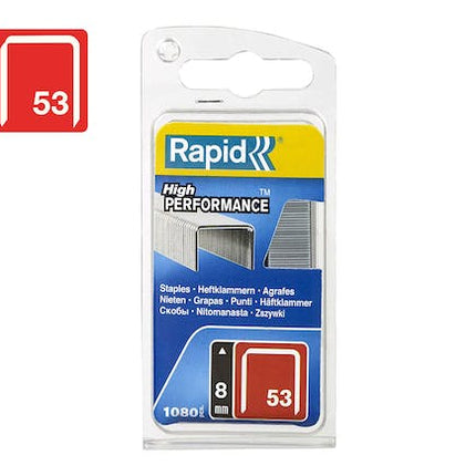 rapid finewire staples galvanised 53 8 pack of 1080