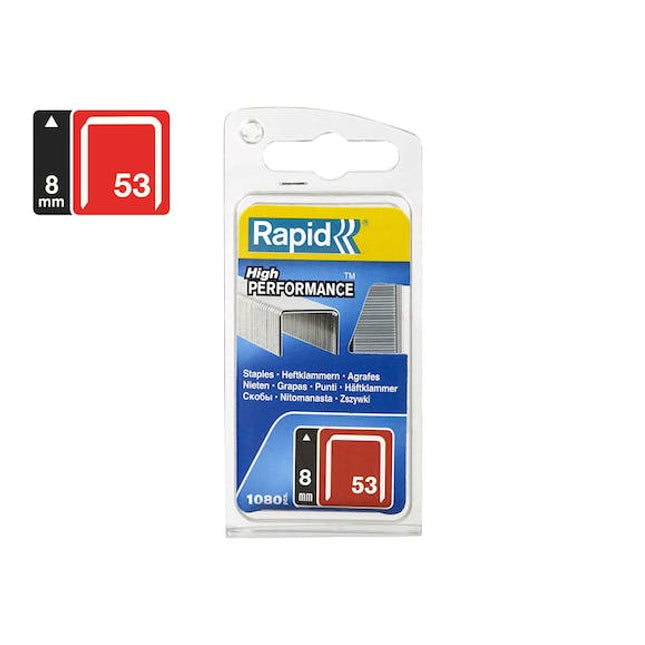 rapid finewire staples galvanised 53 8 pack of 1080