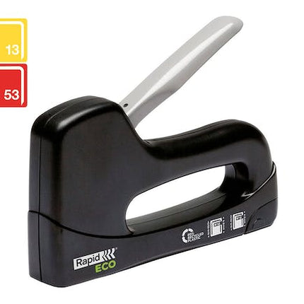 rapid eco staple gun recycled black