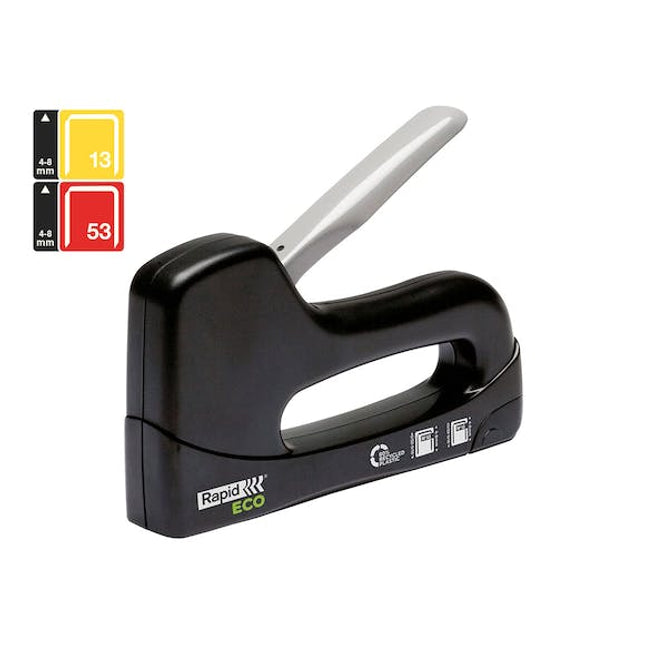 rapid eco staple gun recycled black