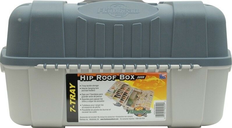 FLAMBEAU HIP ROOF BOX LRG CAP 7 TRAY