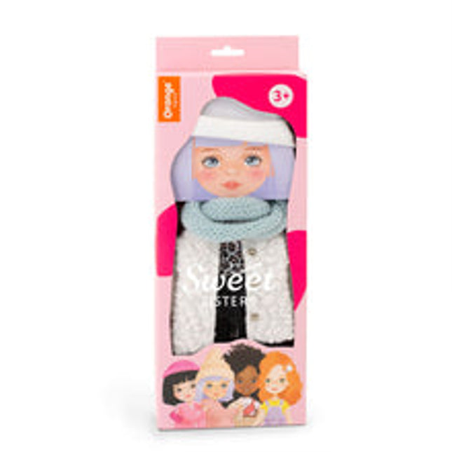 sweet sisters clothing set white fur coat