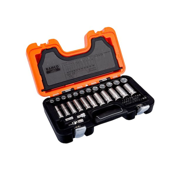 bahco 33 piece 3 8 1 4 deep socket set