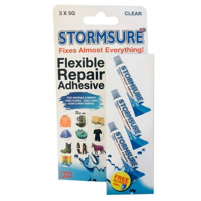stormsure wader repair glue 3x 5g tube