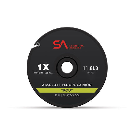 s a absolute fc tippet trout 30m 1x 11 8lb