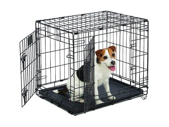 Fetch Dog Crate Cage Double Door Foldable - Small – Onecheq
