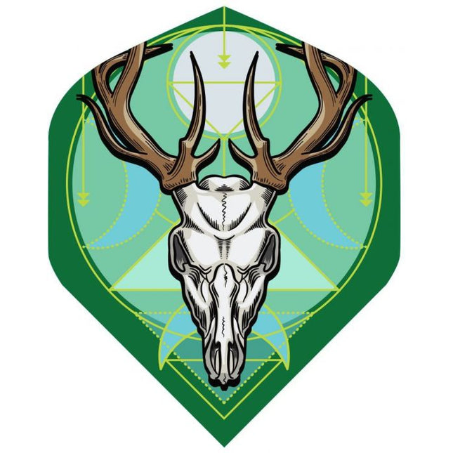 shot cell stag dart flight set std 2