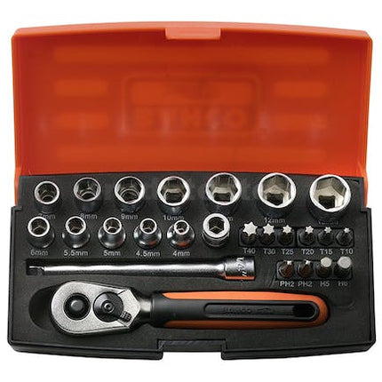 bahco 25 piece 1 4 drive mini socket set