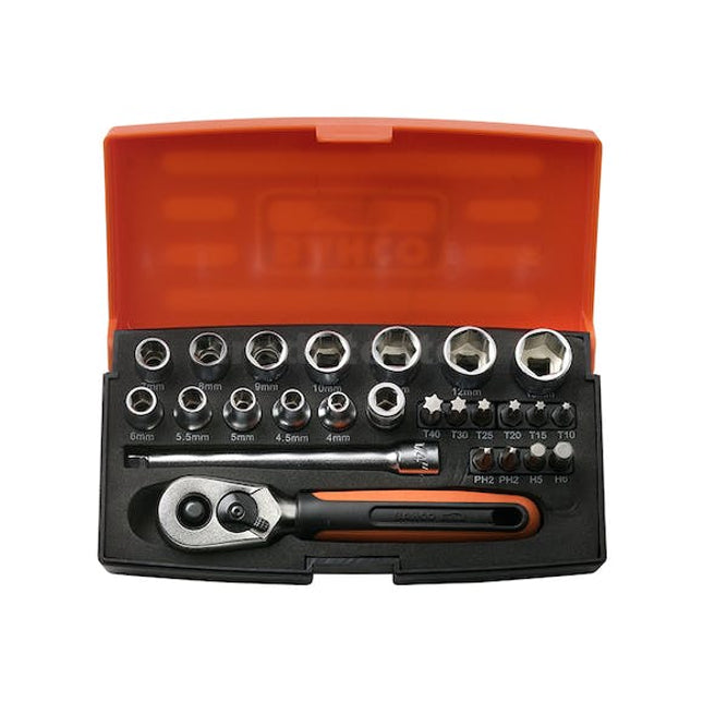 bahco 25 piece 1 4 drive mini socket set