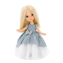 sweet sisters mia in a light blue dress