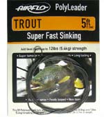 airflo p leader trout super fast sink 50