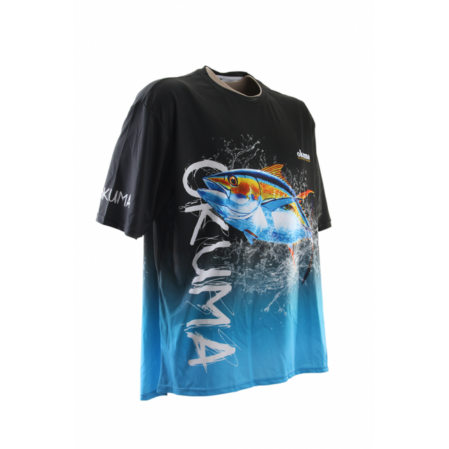 okuma short sleeve tuna blue med