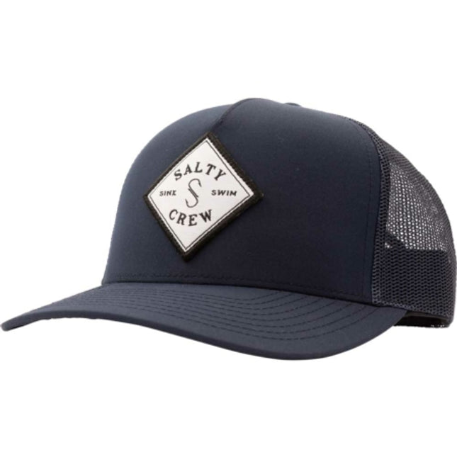 salty crew sea line retro trucker navy
