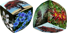 new zealand flora 3 x 3 pillow printed