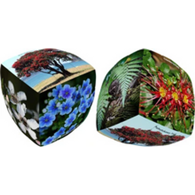 new zealand flora 3 x 3 pillow printed