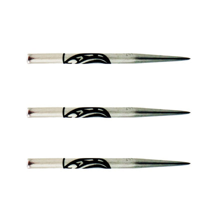 warrior steel tip silver engraved point 35mm