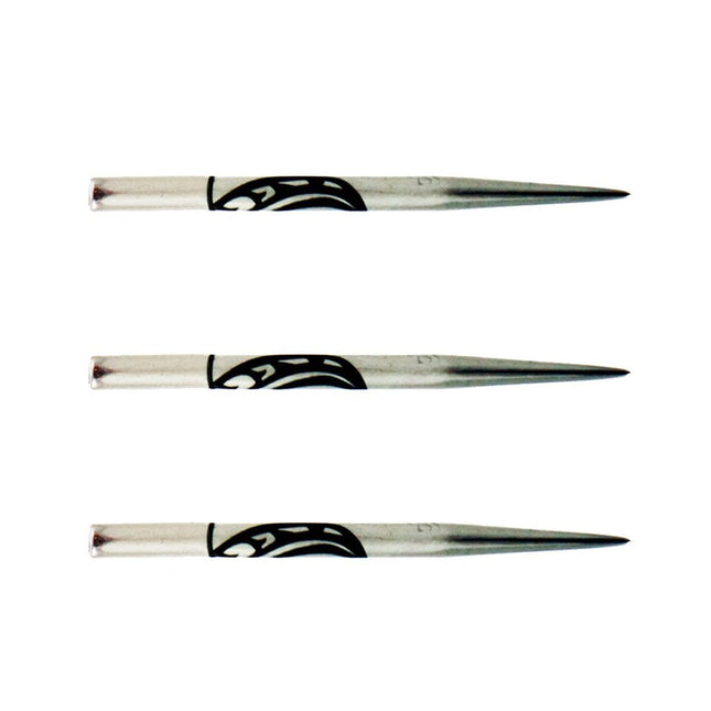 warrior steel tip silver engraved point 35mm