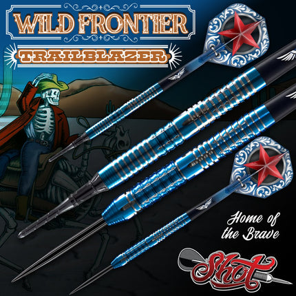 wild frontier trailblazer steel tip dart set 90 tungsten barrels